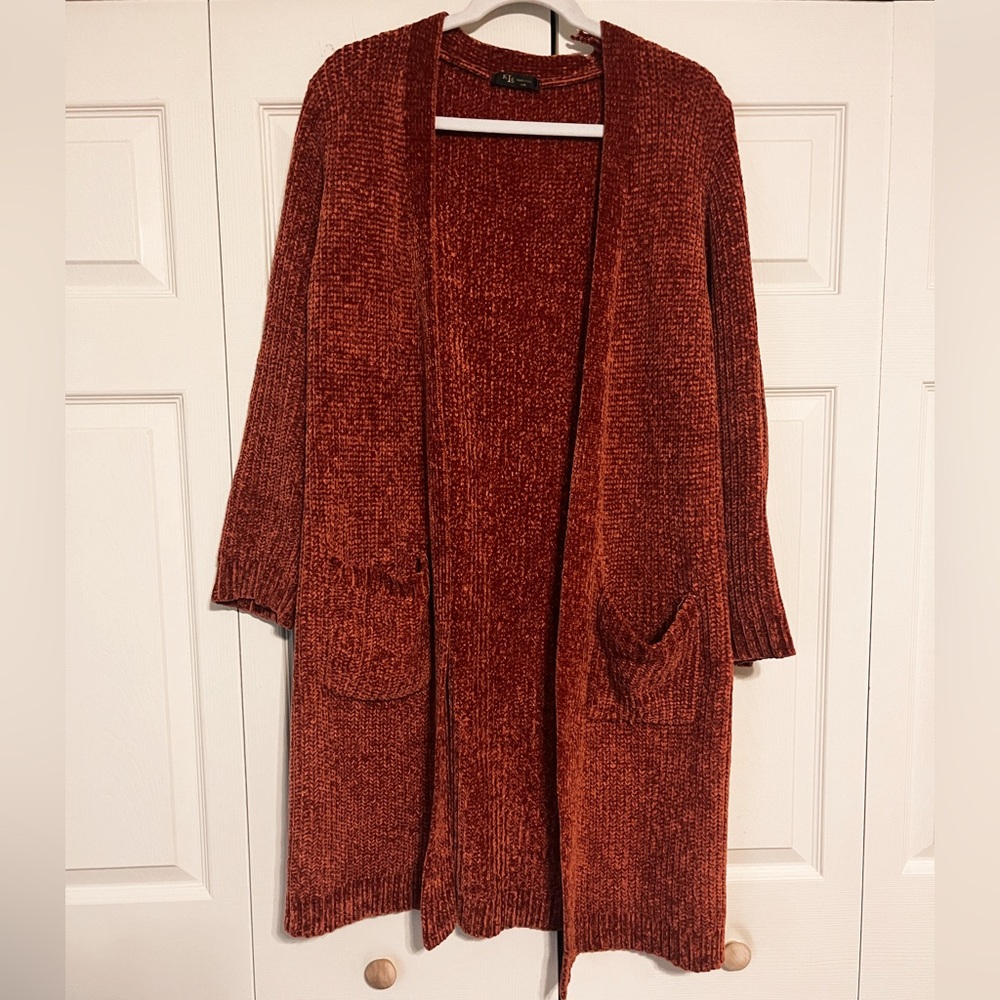 🧡Rusty Chunky Oversized Cardigan